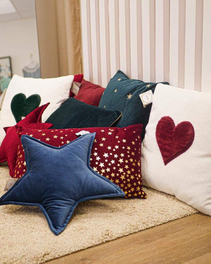 Coussins décoratifs en velours Saint-Denis